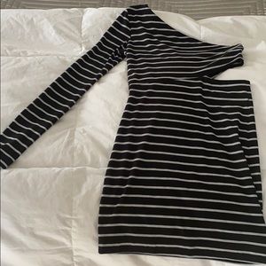 BCBG Off Shoulder Mini Dress